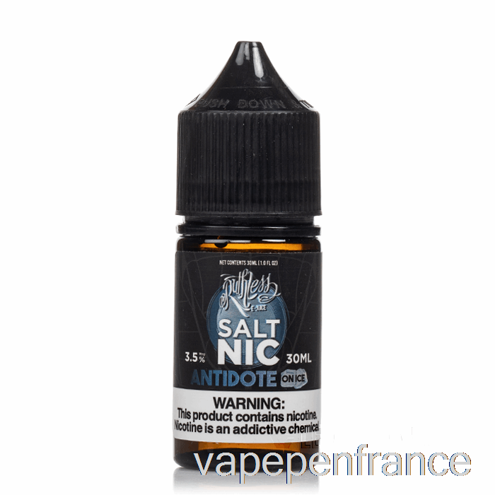 Antidote Sur Glace - Sel Impitoyable - Stylo Vape 30 Ml 50 Mg